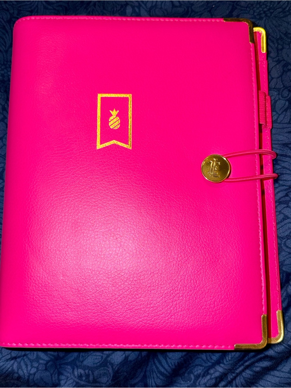 Emily Ley Simplified System Organizer Cover, Fuchsia 5 3/8in x 8 1/2in